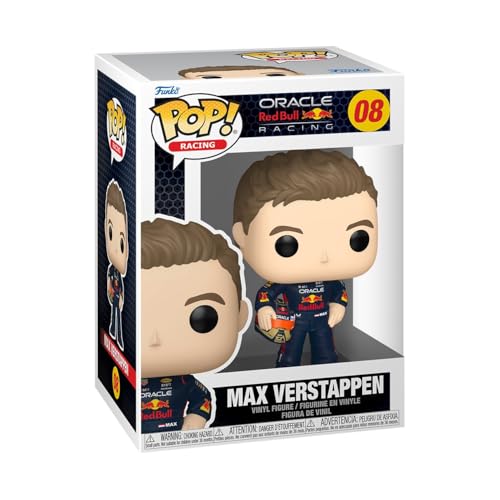 Funko Pop! Racing: Racing - Max Verstappen With Helmet - Red Bull Racing - Figura In Vinile Da Collezione - Idea Regalo - Merchandising Ufficiale - Gi