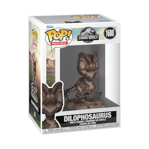Funko Pop! Movies: Jp Fossil - Dilophosaurus - Jurassic Park- Figura In Vinile Da Collezione - Idea Regalo - Merchandising Ufficiale - Giocattoli Per