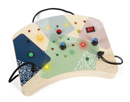 Small Foot Tavoletta Motricità Small Foot Con Led E Interruttori, Gioco Didattico Elettronico, Da 1 Anno In Su, 126