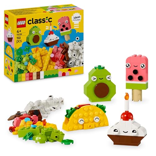 Lego Classic Alimenti Creativi, Piccolo Set Di Giochi Di Fantasia Per Bambini E Bambine Da 4 Anni In Su Con Cibo Giocattolo In Plastica Da Costruire E