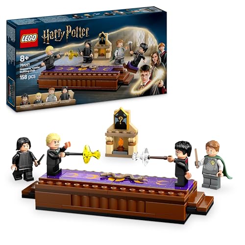 Lego Harry Potter Castello Di Hogwarts Club Dei Duellanti, 4 Minifigure Di Draco Malfoy, Gilderoy Lockhart E Severus Piton Da Collezione, Gioco Magico