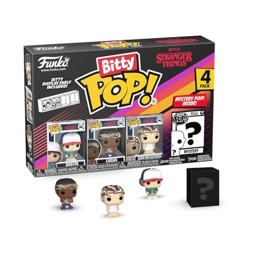 Funko Bitty Pop! St Szn1 - Dustin 4Pke Una Mini Figura Misteriosa A Sorpresa - 0.9 Inch (2.2 Cm) - Aka Senzadenti - Stranger Things Da Collezione - Ri