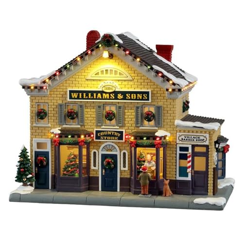 Lemax- Norman Rockwell Lighted Buildings: Williams & Sons Country Store, Multicolore, 15809-Uk