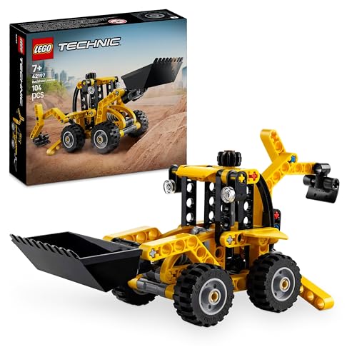 Lego Technic Scavatrice A Cucchiaia Rovescia, Giochi Con Costruzioni Per Bambini E Bambine Da 7 Anni, Giocattolo Educativo Con Escavatore Posteriore,