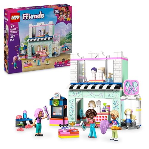 Lego Friends Parrucchiere E Negozio Di Accessori, Salone Giocattolo Con 3 Personaggi, Giochi Creativi Per Lo Sviluppo Delle Abilità Sociali Per Bambin