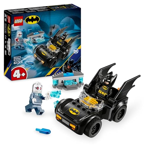 Lego Dc Batman E Batmobile Contro Mr. Freeze - Macchina Giocattolo Del Supereroe Con 2 Minifigure, Accessori E Starter Brick Per L'Auto, Giochi Per Ba