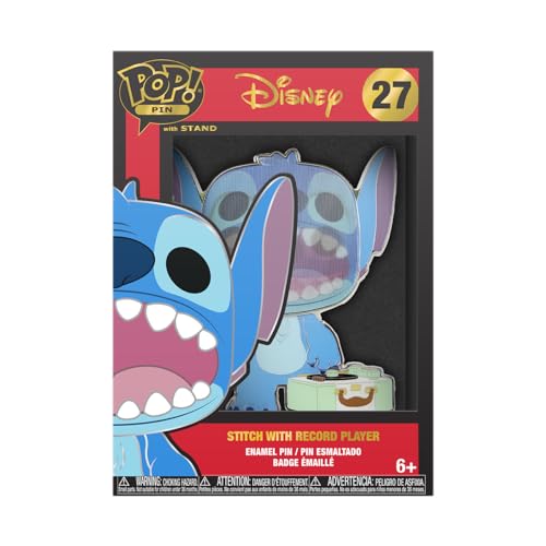 Funko Large Pop Enamel Pin Disney Lilo And Stitch Stitch With Record Player Disney Lilo & Stitch Spille Smaltate Spilla Da Collezione Carina Per Gli Z