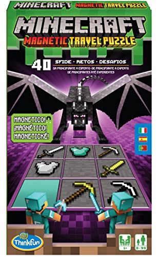 Thinkfun Minecraft Travel Puzzle Gioco Di Logica, Per Bambini Da 8 Anni, Logica E Risoluzione Problemi