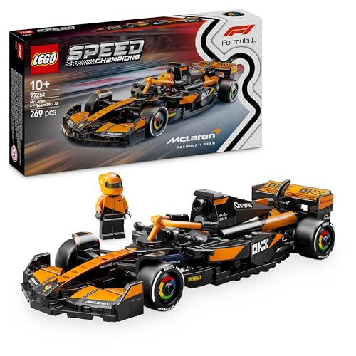 Lego Speed Champions Auto Da Corsa Mclaren F1 Team Mcl38 Macchina Giocattolo Da Collezione Con Minifigure Del Pilota, Modello Per Bambini E Bambine Da