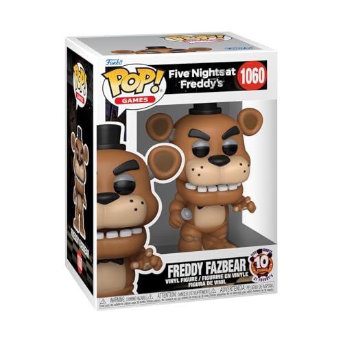 Funko Pop! Games: Five Night'S At Freddy Fazbear'S - Freddy Fazbear - Five Nights At Freddy'S - Figura In Vinile Da Collezione - Idea Regalo - Merchan