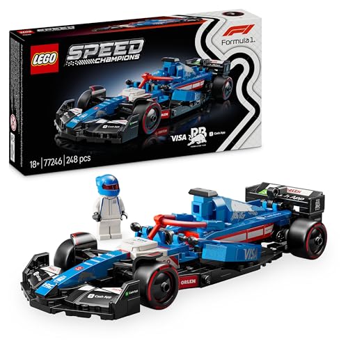 Lego Speed Champions Auto Da Corsa F1 Visa Cash App Rb Vcarb 01 Modello Di Macchina Da Collezione Con Minifigure Del Pilota Di Formula 1, Regalo Per U