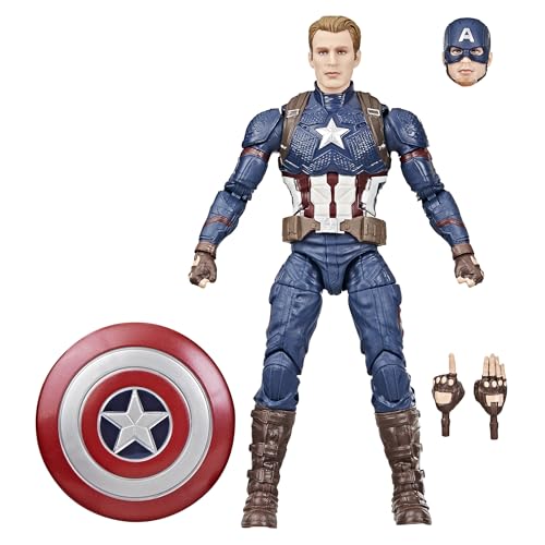 Hasbro Marvel Legends Series, Captain America Ispirato Al Film Avengers: Endgame, Action Figure Collezionabile Per Adulti Da 15 Cm