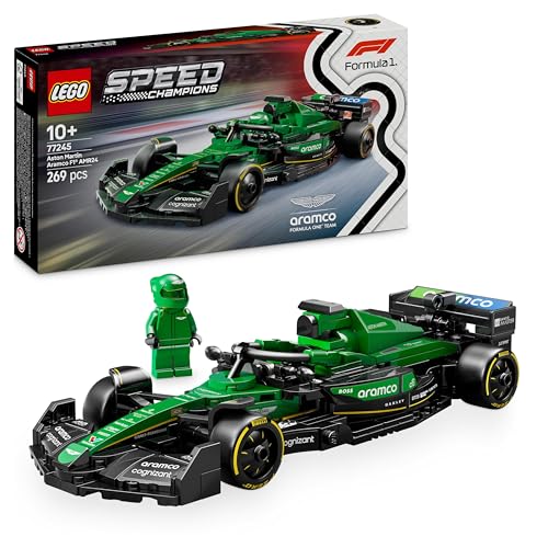 Lego Speed Champions Auto Da Corsa Aston Martin Aramco F1 Amr24 Macchina Giocattolo Da Collezione Con Minifigure Del Pilota, Modello Per Bambini Da 10