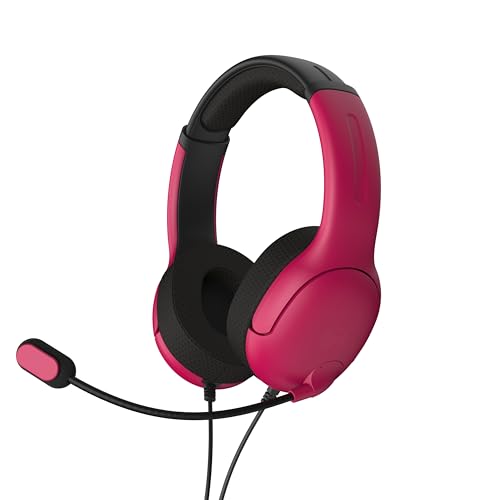 Pdp Airlite Wired Headset Red With Noise Cancelling Microphone For Sony Playstation Ps5 - Ps4, Officially Licensed