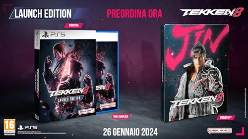 Tekken 8 Day1 Edition + Steelbook Ps5 (Esclusiva Amazon)