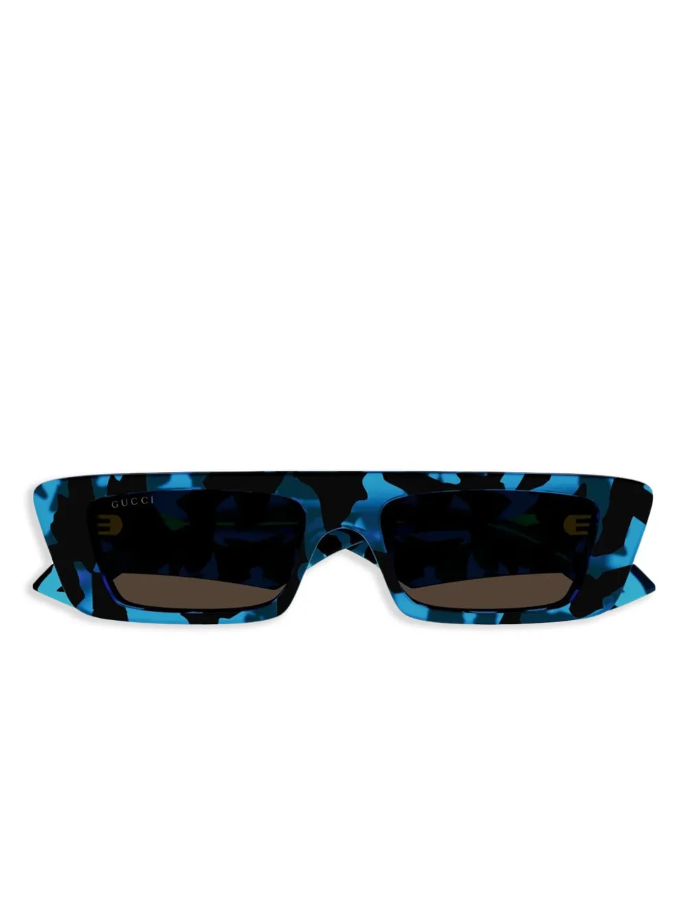 Gucci Eyewear geometric-frame sunglasses - Blu