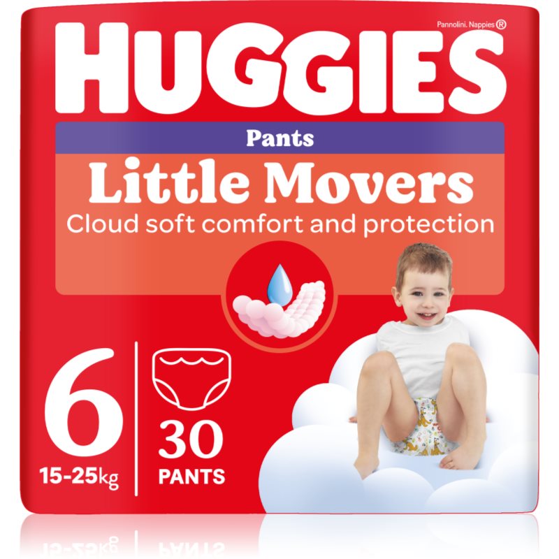 Huggies Little Movers Pants Pannolini A Mutandina Usa E Getta 15-25 Kg 30 Pz