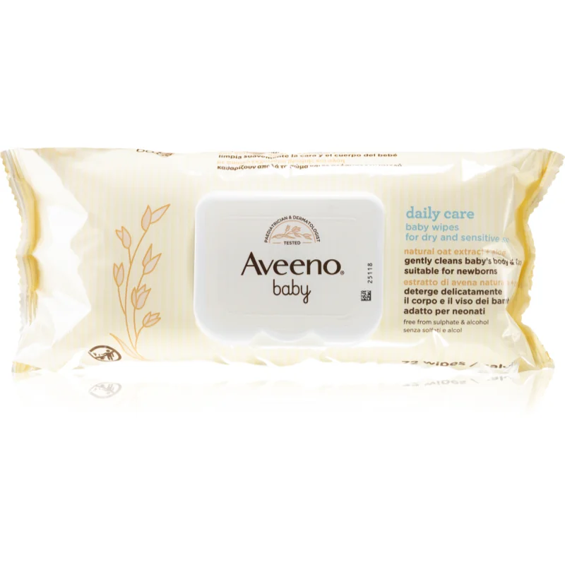 Aveeno Baby Wipes Salviette Umidificate Per Neonati 72 Pz