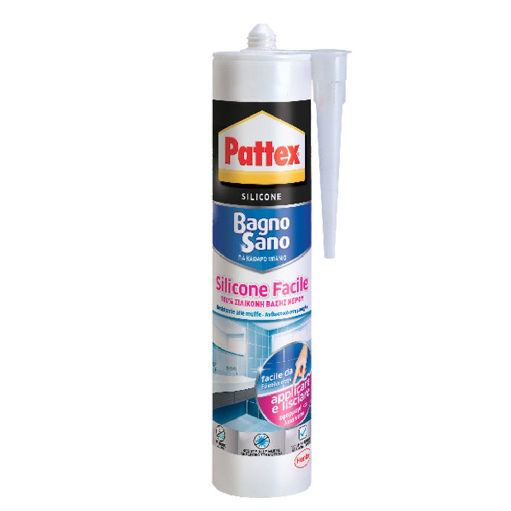 Silicone trasparente 'bagno sano rapido' pattex ml 300- pronto in 2 ore