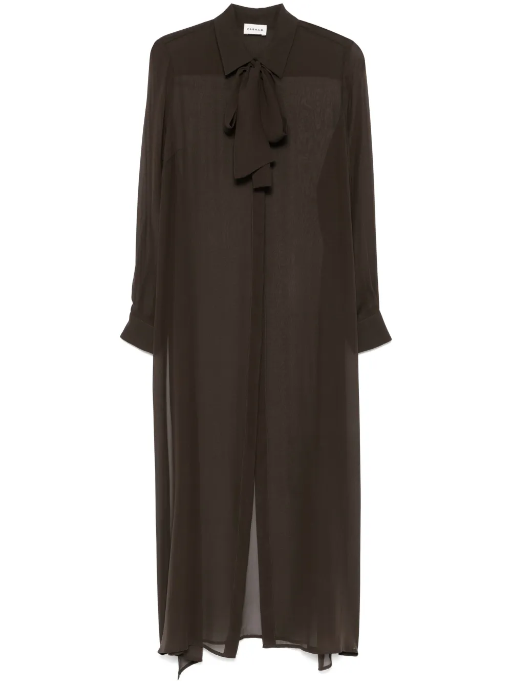 P.A.R.O.S.H. silk shirt - Marrone