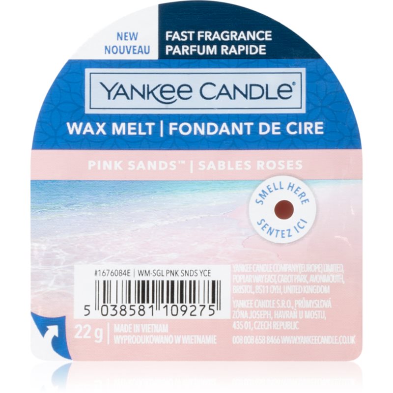 Yankee Candle Pink Sands Cera Per Lampada Aromatica 22 G