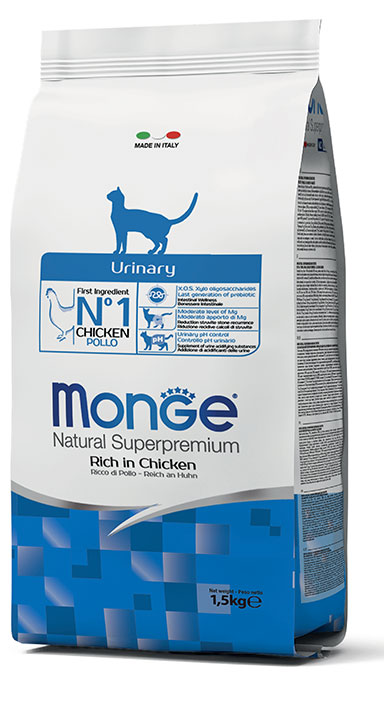 Monge natural superpremium urinary ricco di pollo - 1,5 kg - croccantini per gatti