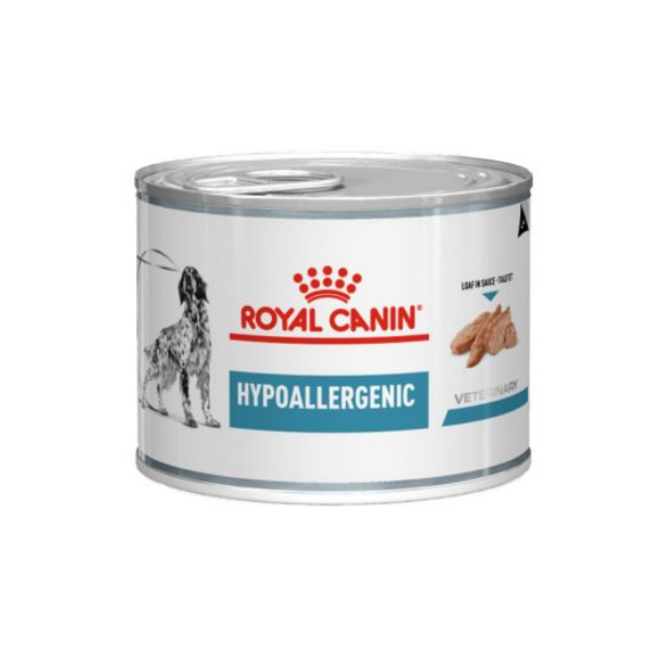 Royal canin hypoallergenic umido cane - 200 gr - confezione da 6 pezzi - dieta veterinaria per cani