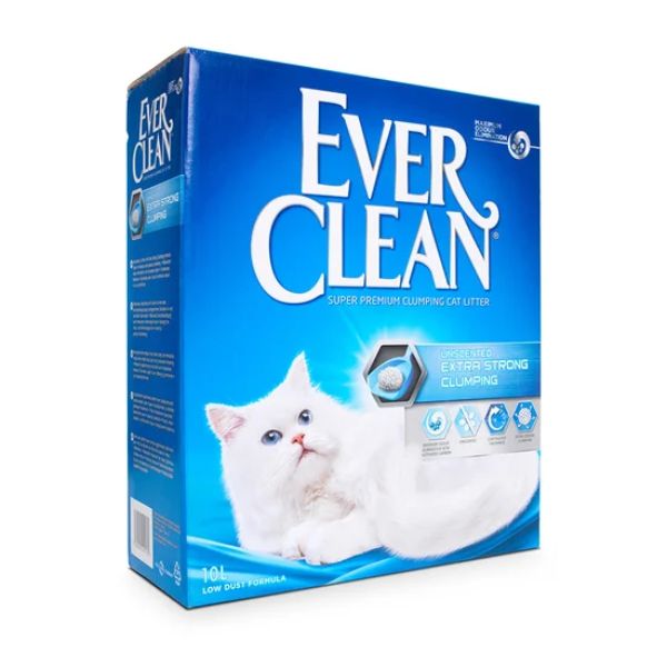 Ever clean extra strong clumping unscented lettiera agglomerante 10 litri - 10 l unscented - lettiera agglomerante