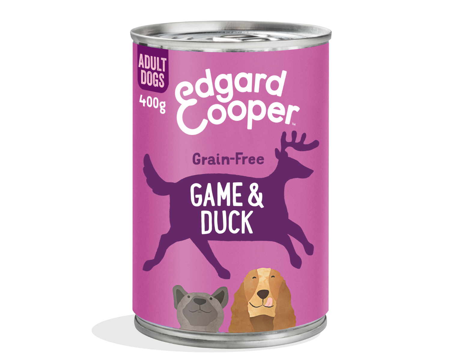 Edgard & cooper adult grain free 400 gr - selvaggina e anatra - confezione da 6 pezzi - cibo umido per cani