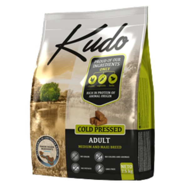Kudo grain free adult medium/maxi pollo - 7,5 kg