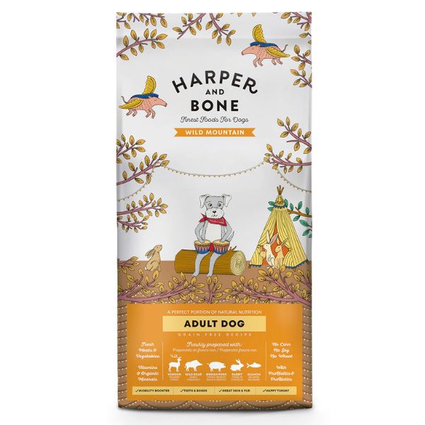 Harper and bone adult medium/large wild mountain grain free - 12 kg