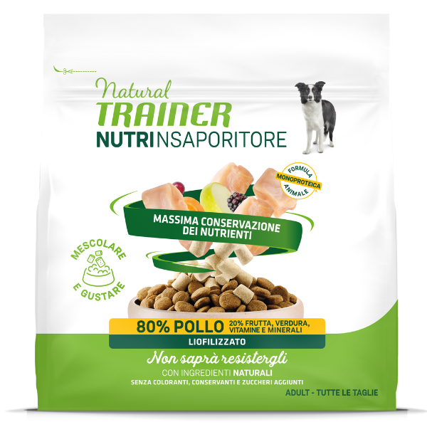 Natural trainer freeze dried nutrinsaporitore all breeds - pollo - 120 gr