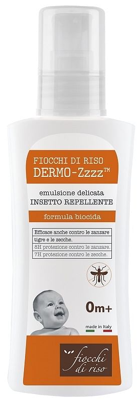 Fiocchi Di Riso Dermo Zzzz Emulsione Delicata Repellente 0 Mesi + 100 Ml