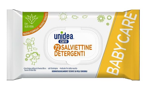 Unidea Salviette Umidificate Baby Nuova Formula 72 Pezzi