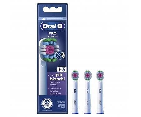 Oralb Power Refill Eb18 3 3 D White 3 Pezzi