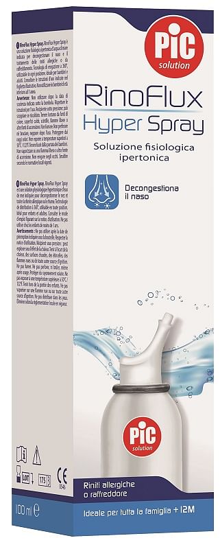 Soluzione Salina Ipertonica Spray Rinoflux Hyper Pic 100 Ml