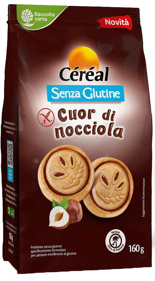 Cereal Senza Glutine Cuor Di Nocciola 160 G