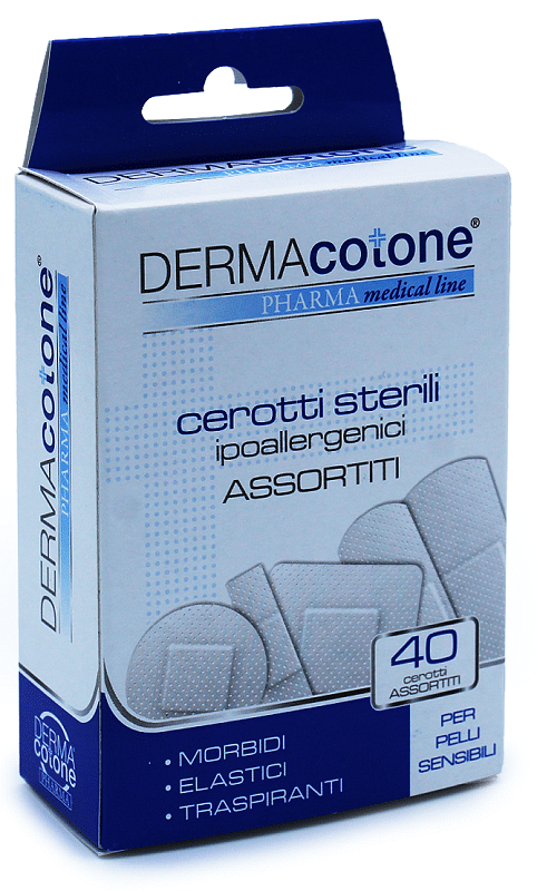 Cerotto Ipoallergenico Dermacotone Misure Assortite 40 Pezzi