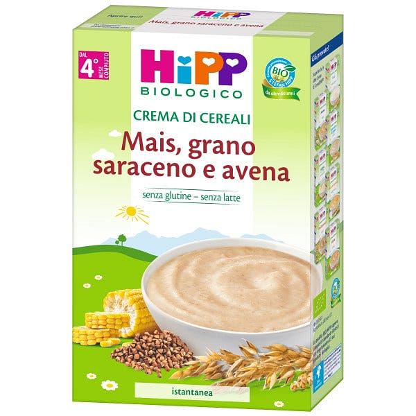 Hipp Bio Crema Cereali Mais/Grano Saraceno/Avena 200 G
