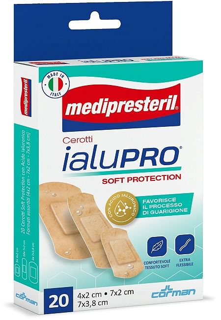 Medipresteril Cerotti Ialupro Soft Protection 3 Formati Assortiti 20 Pezzi