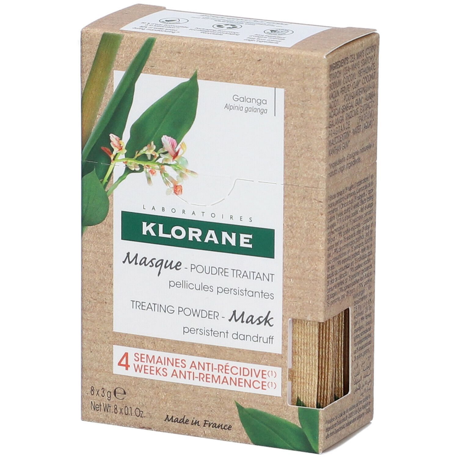 Klorane Shampoo Maschera 2 In1 8 Bustine Da 3 G