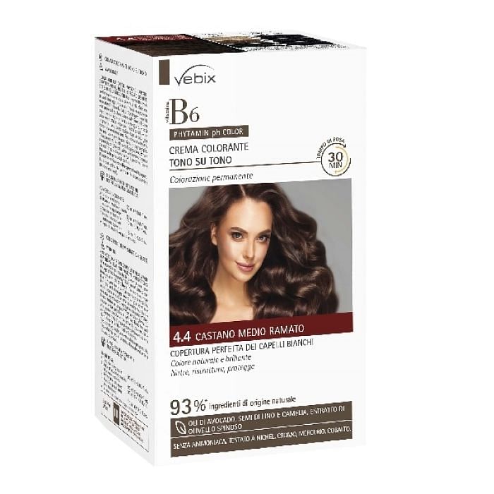 Vebix Phytamin Ph Color 4,4 Castano Medio Ramato 125 Ml