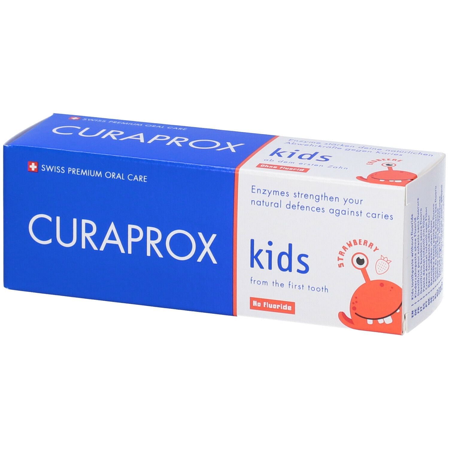 Curaprox Kids Toothpaste Strawberry Flavor 0 Ppm 60 Ml