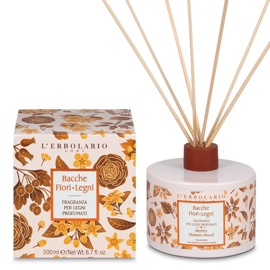 Bacche Fiori Legni Fragranza Per Legni Profumati 200 Ml