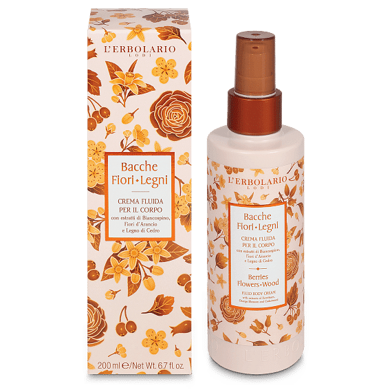 Bacche Fiori Legni Crema Fluida Corpo 200 Ml