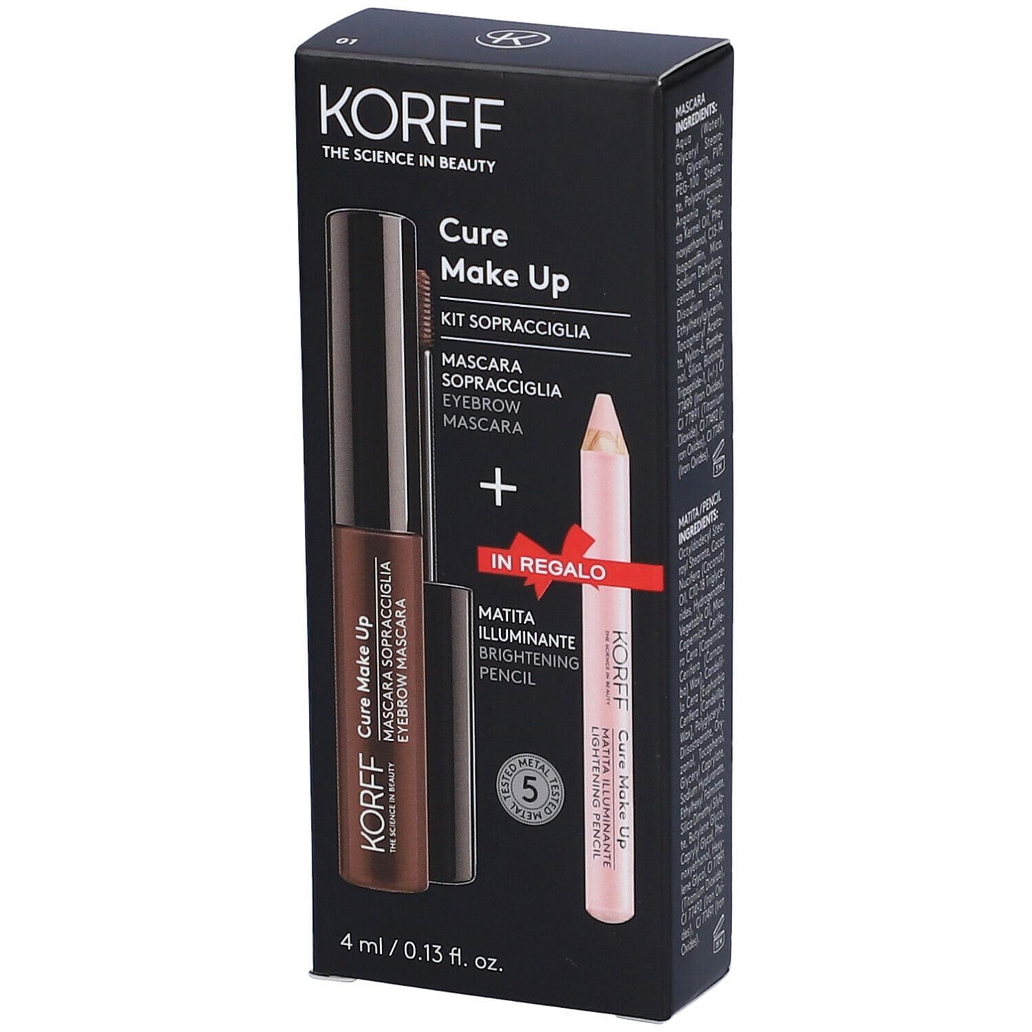 Korff Cure Make Up Kit Sopracciglia 01 4 Ml