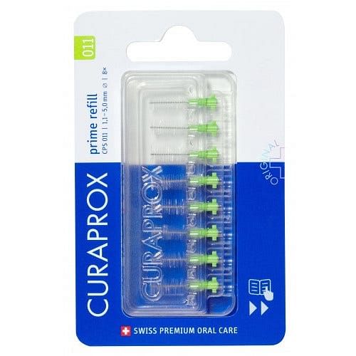 Curaprox Cps 011 Scovolino Prime Refill Lime Green 8 Pezzi