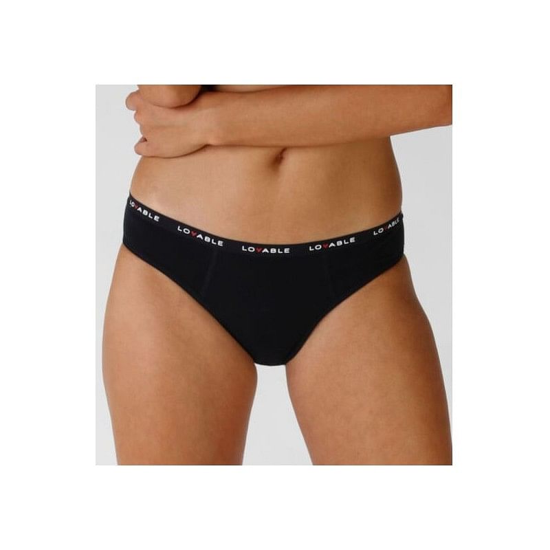 Lovable Period Panties Slip Flusso Medio Nero Taglia Large