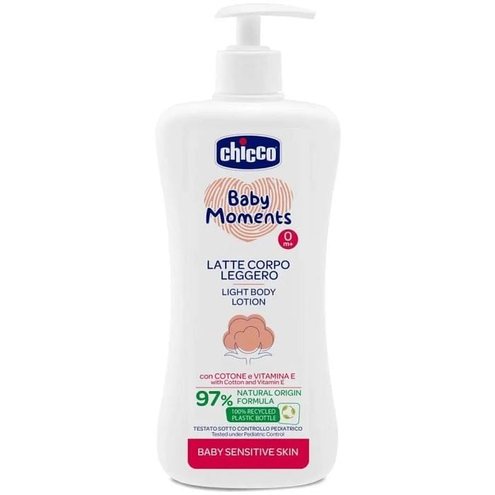 Chicco Baby Moments Latte Corpo Sensitive Leggero 500 Ml