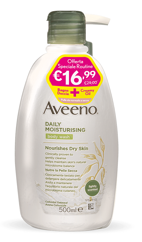 Aveeno Pn Bundle Bagno Doccia 500 Ml + Aveeno Crema Olio 300 Ml